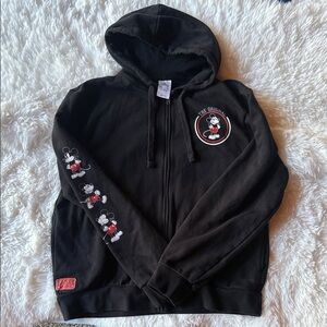 Disney Black Hoodie with Mickey Mouse Design
